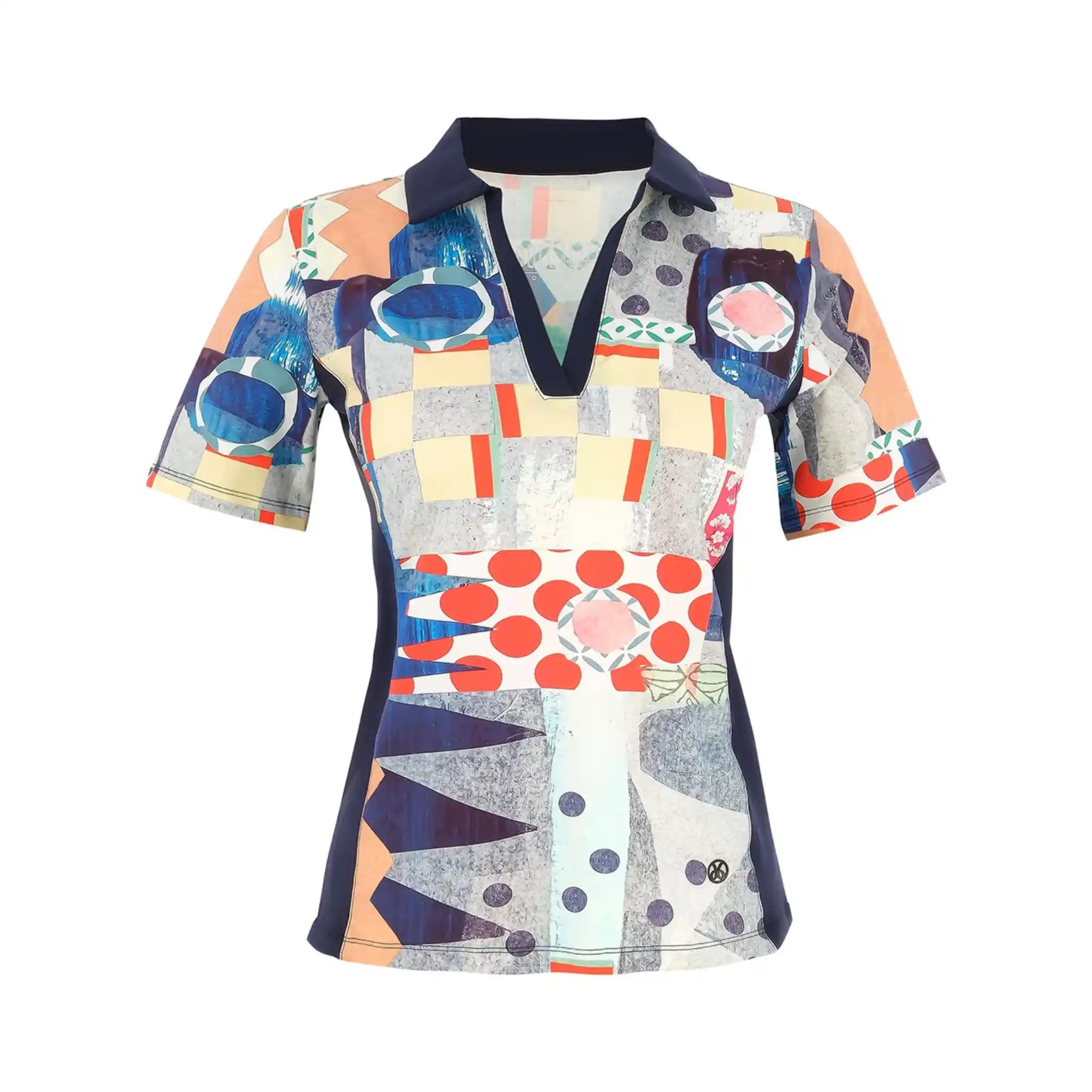 Blue Road Short Sleeved Top
