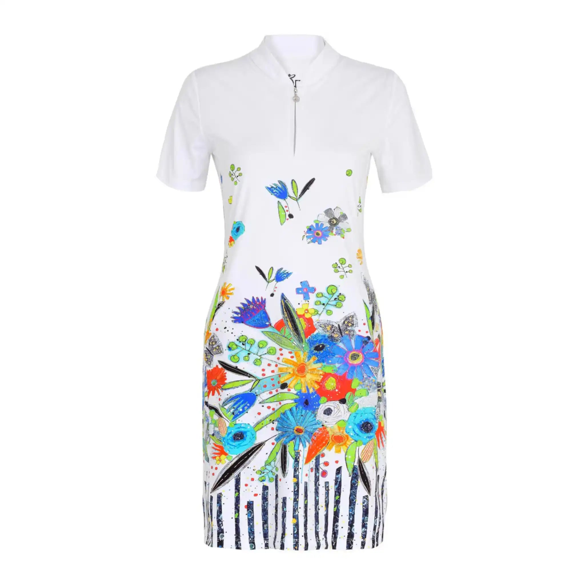 New Bouquet Short Sleeved Dress