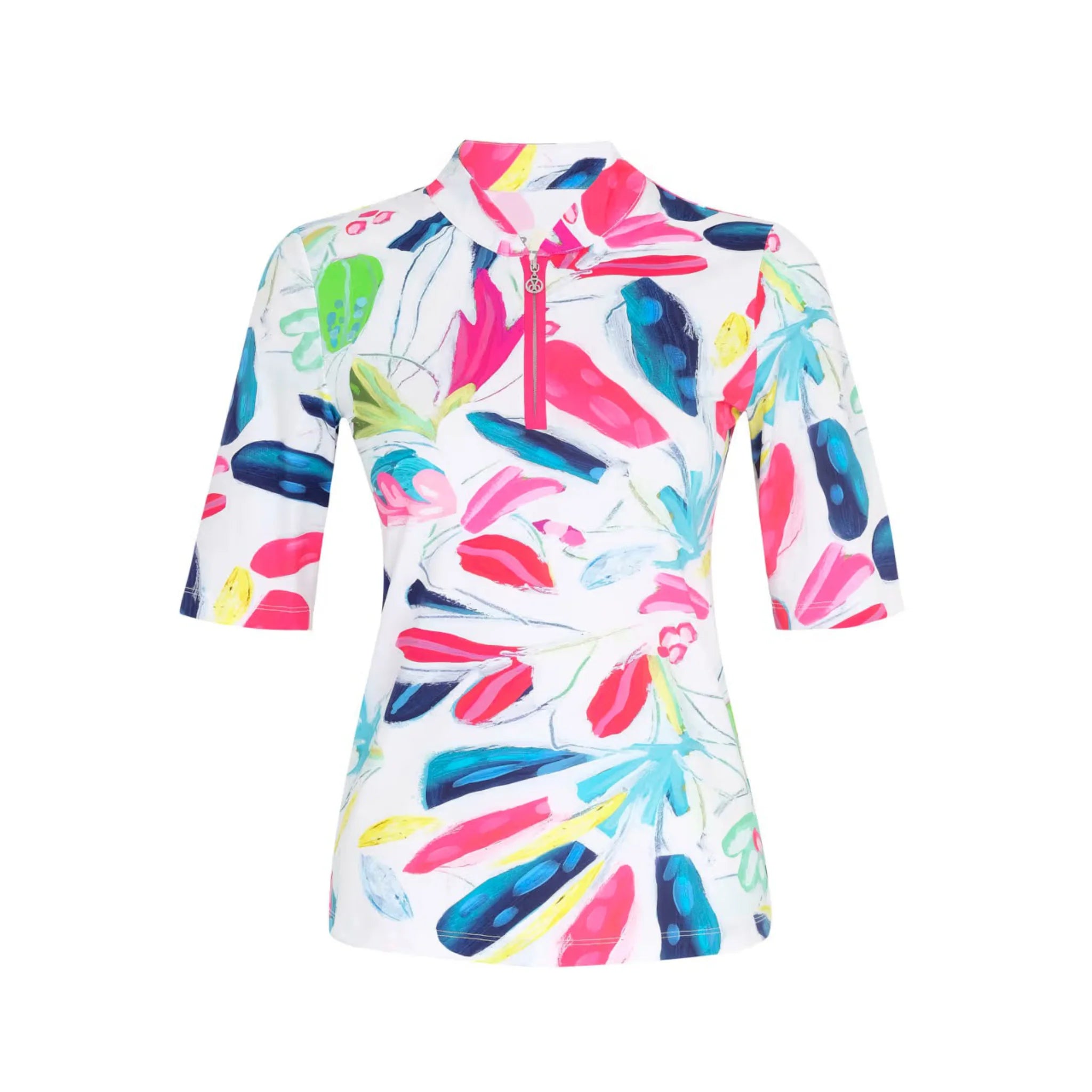 Tropical Trace Short Sleeved Top