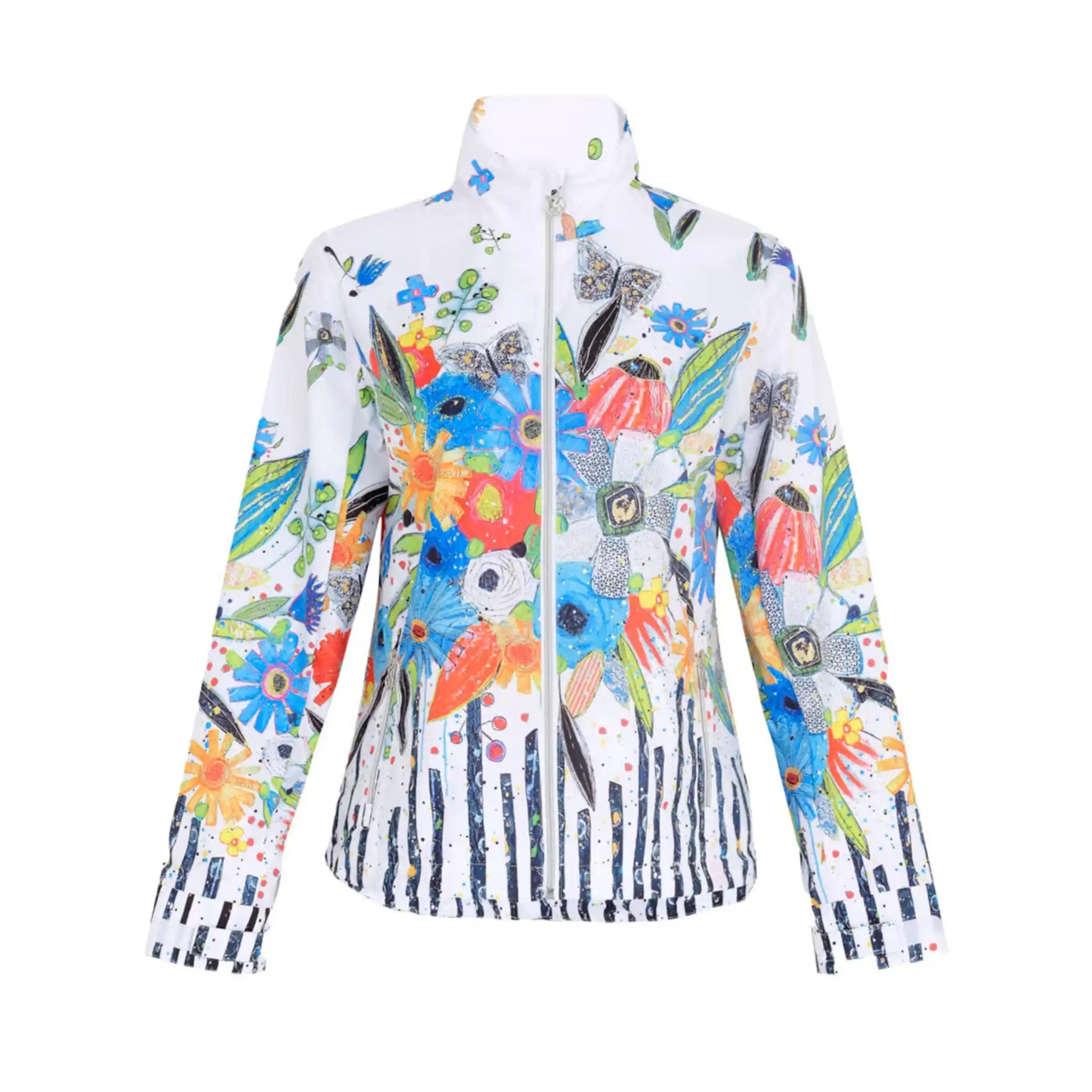 New Bouquet Stylish Women's Waterproof Rain Jacket