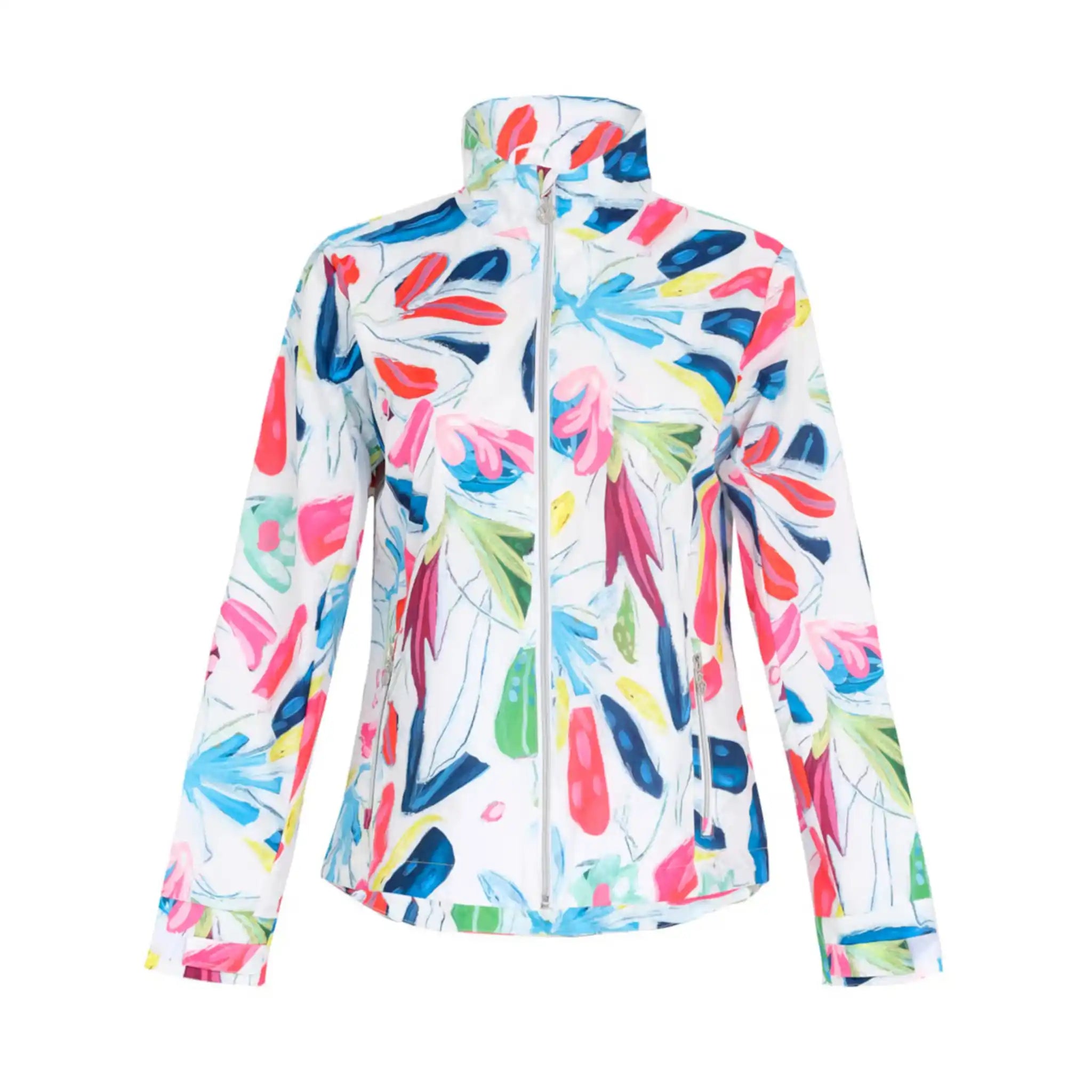 Women's Waterproof Tropical Trace Rain Jacket