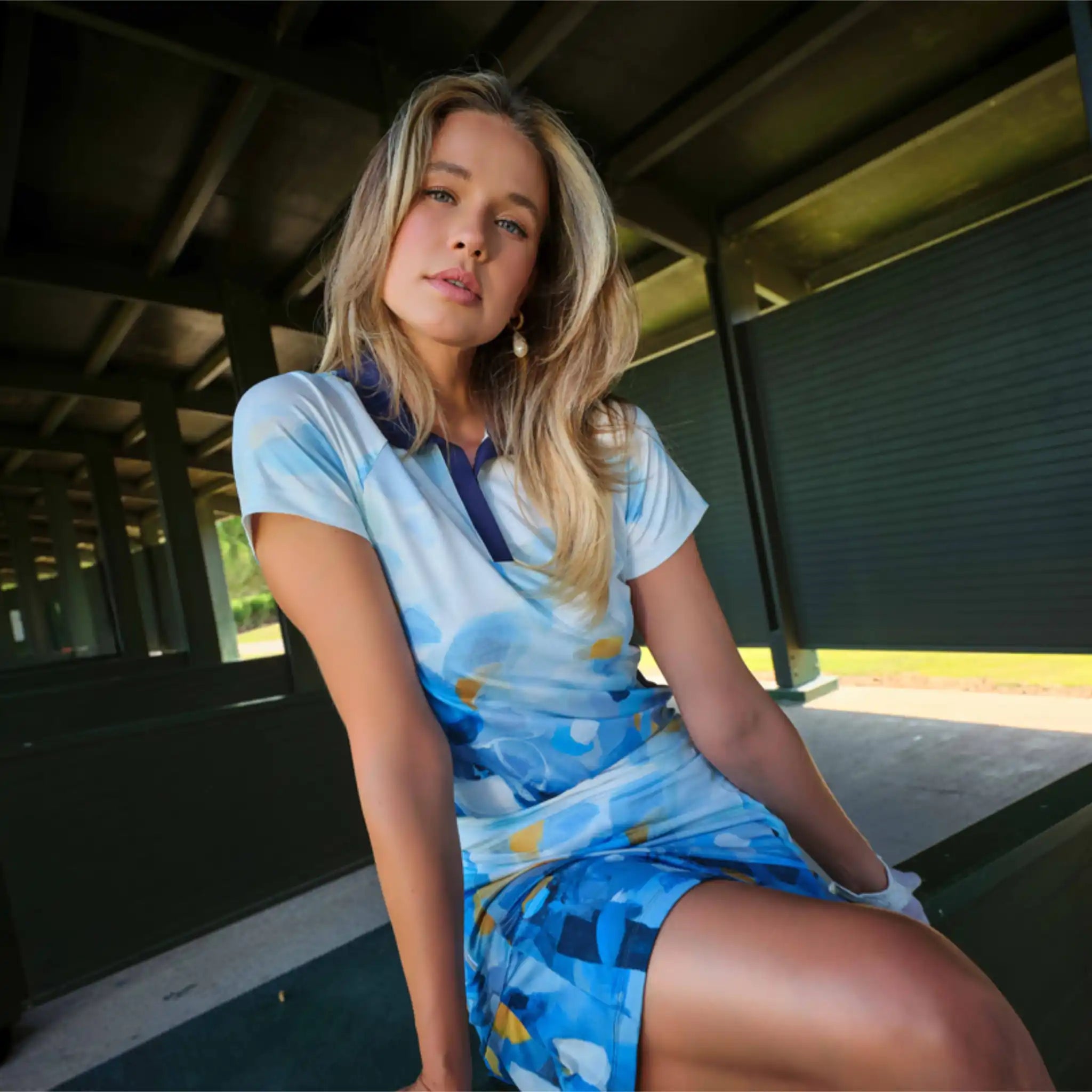 Blue Dreams Short Sleeved Top