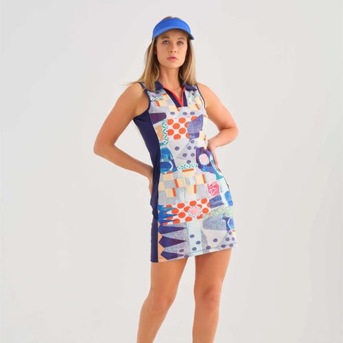 Blue Road Sleeveless Dress