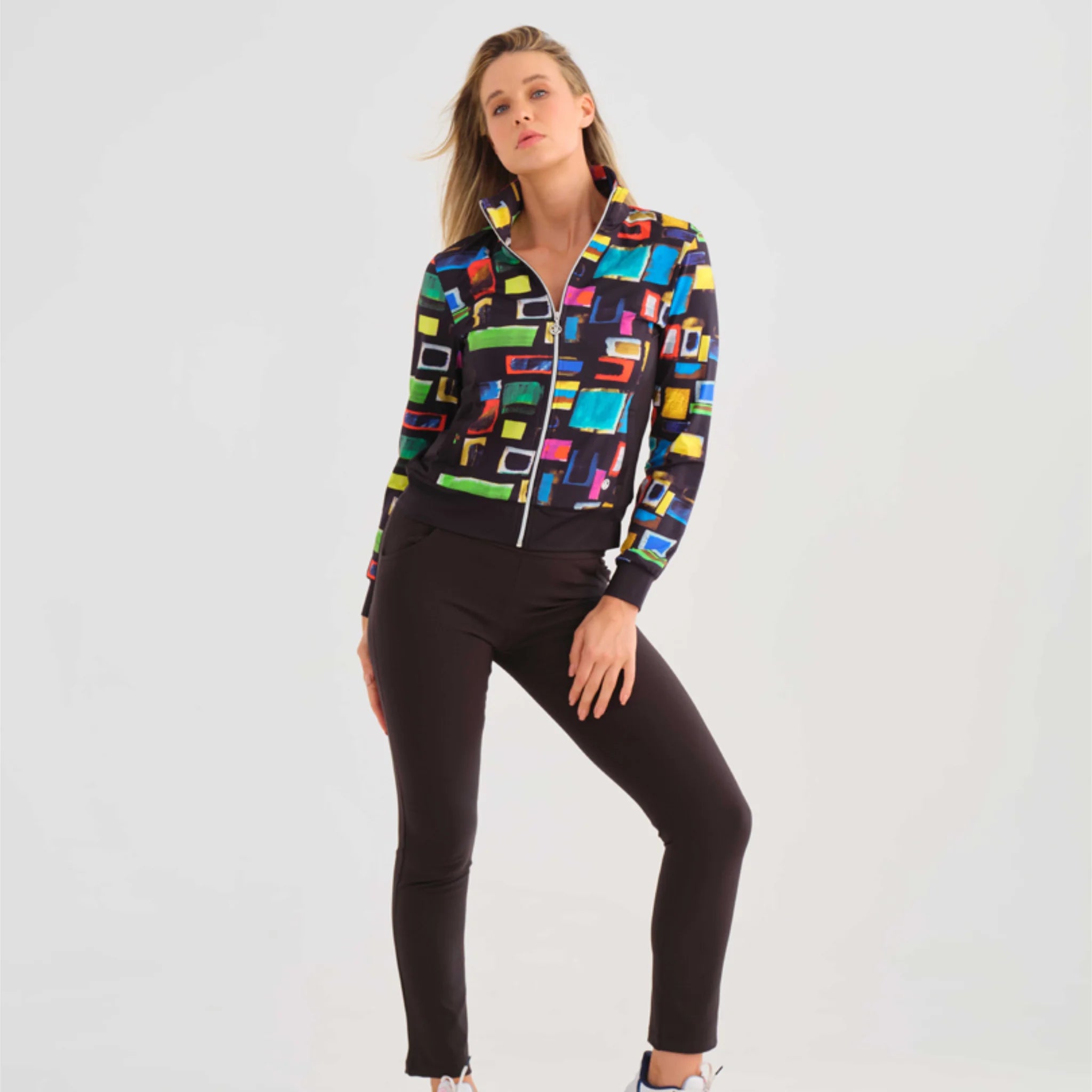 Colourful Windows Long Sleeved Zip Jacket