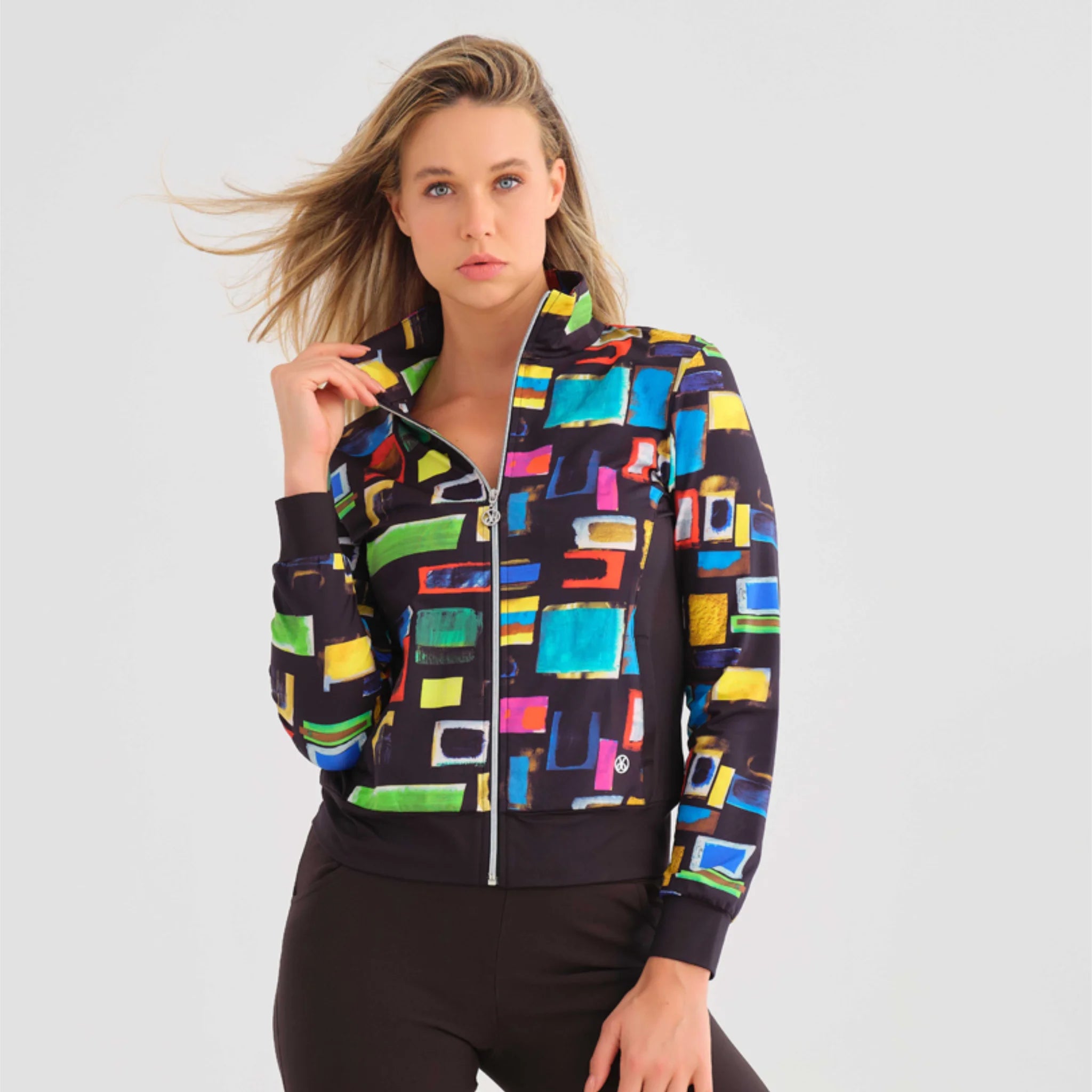 Colourful Windows Long Sleeved Zip Jacket