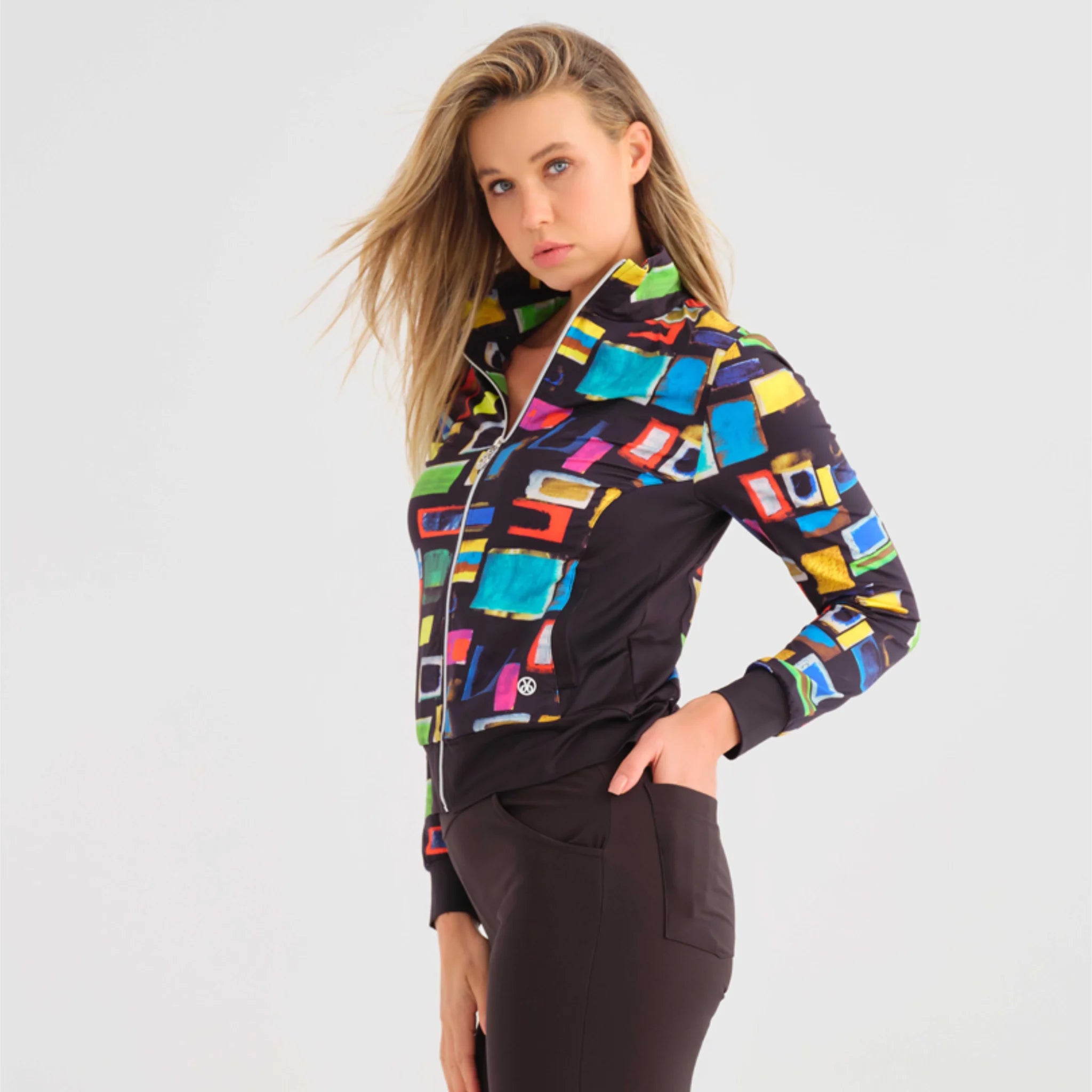 Colourful Windows Long Sleeved Zip Jacket