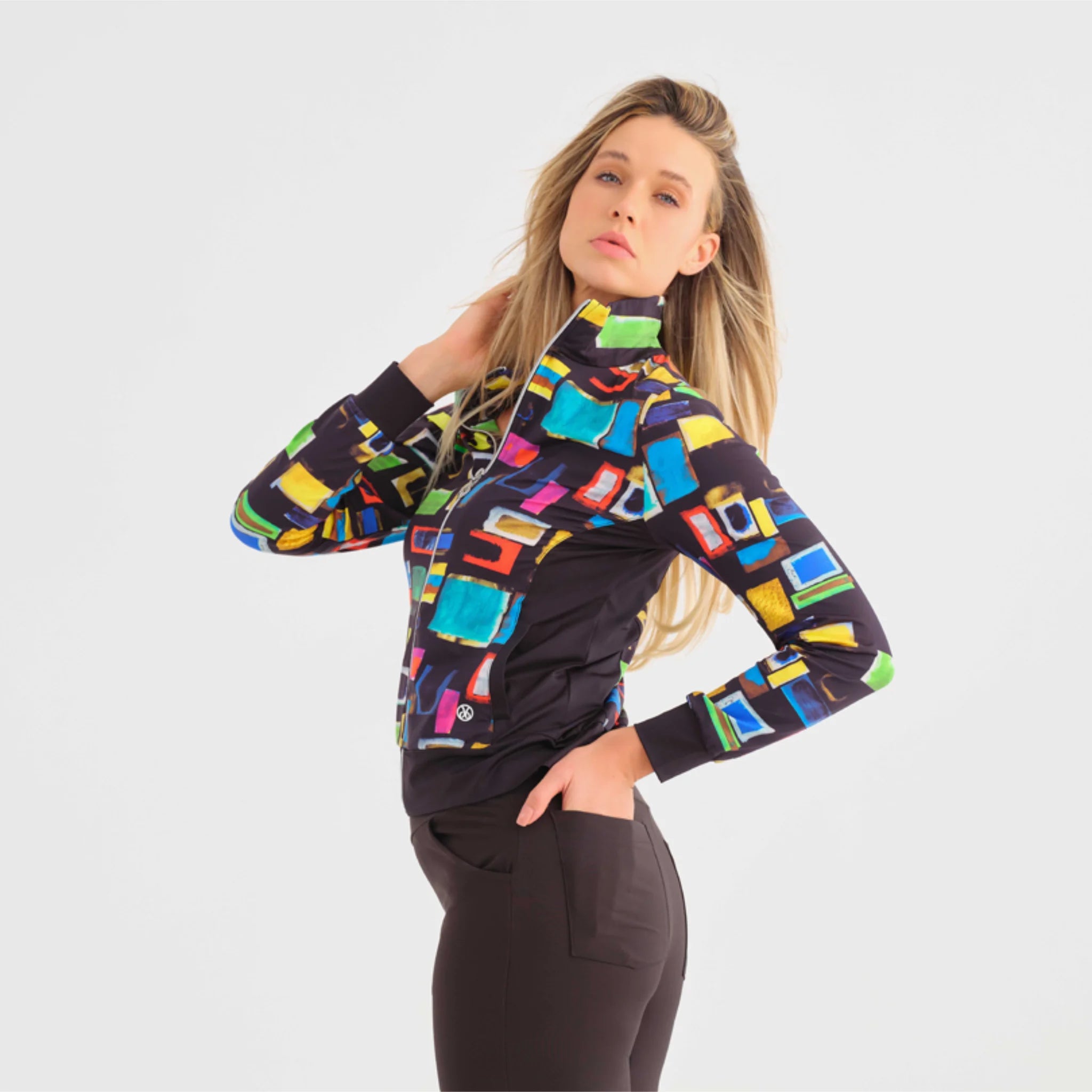 Colourful Windows Long Sleeved Zip Jacket