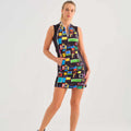 Colourful Windows Sleeveless Dress
