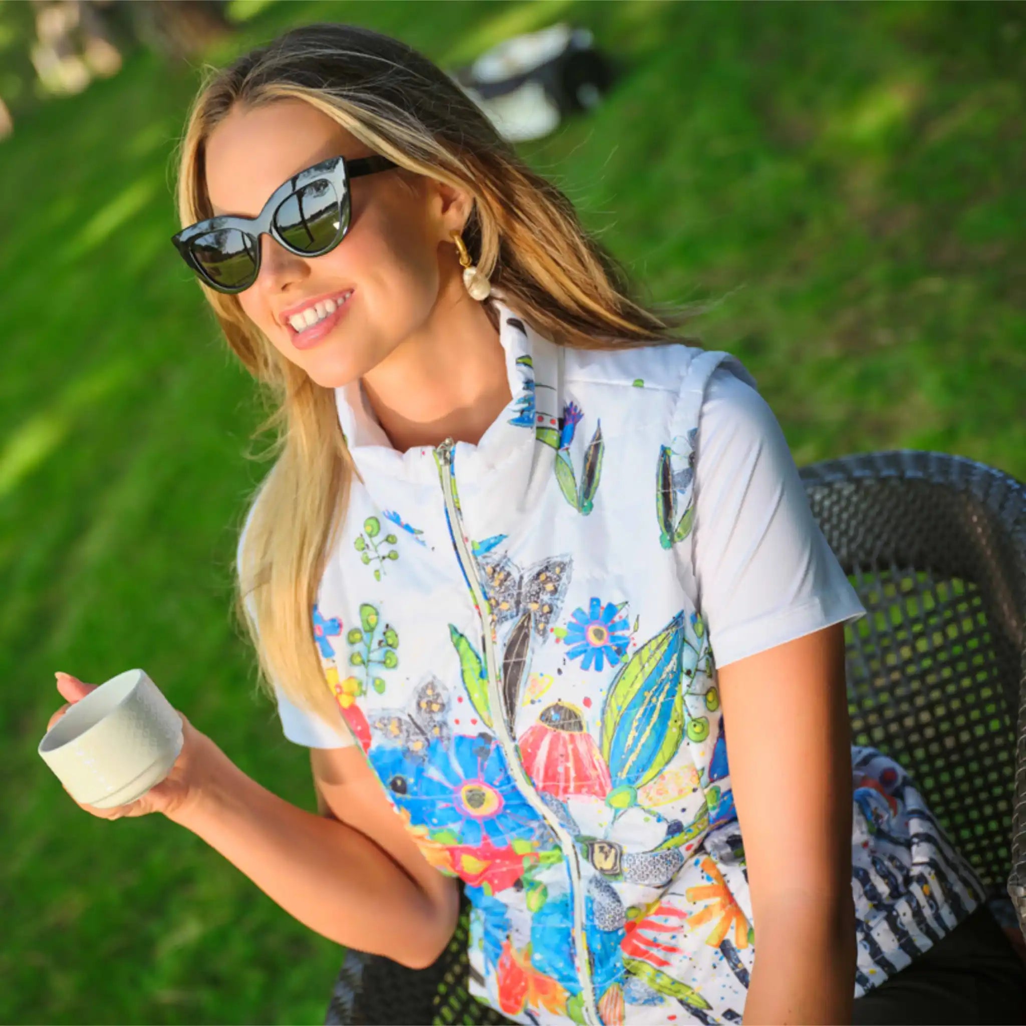 Women's Floral Bouquet Gilet