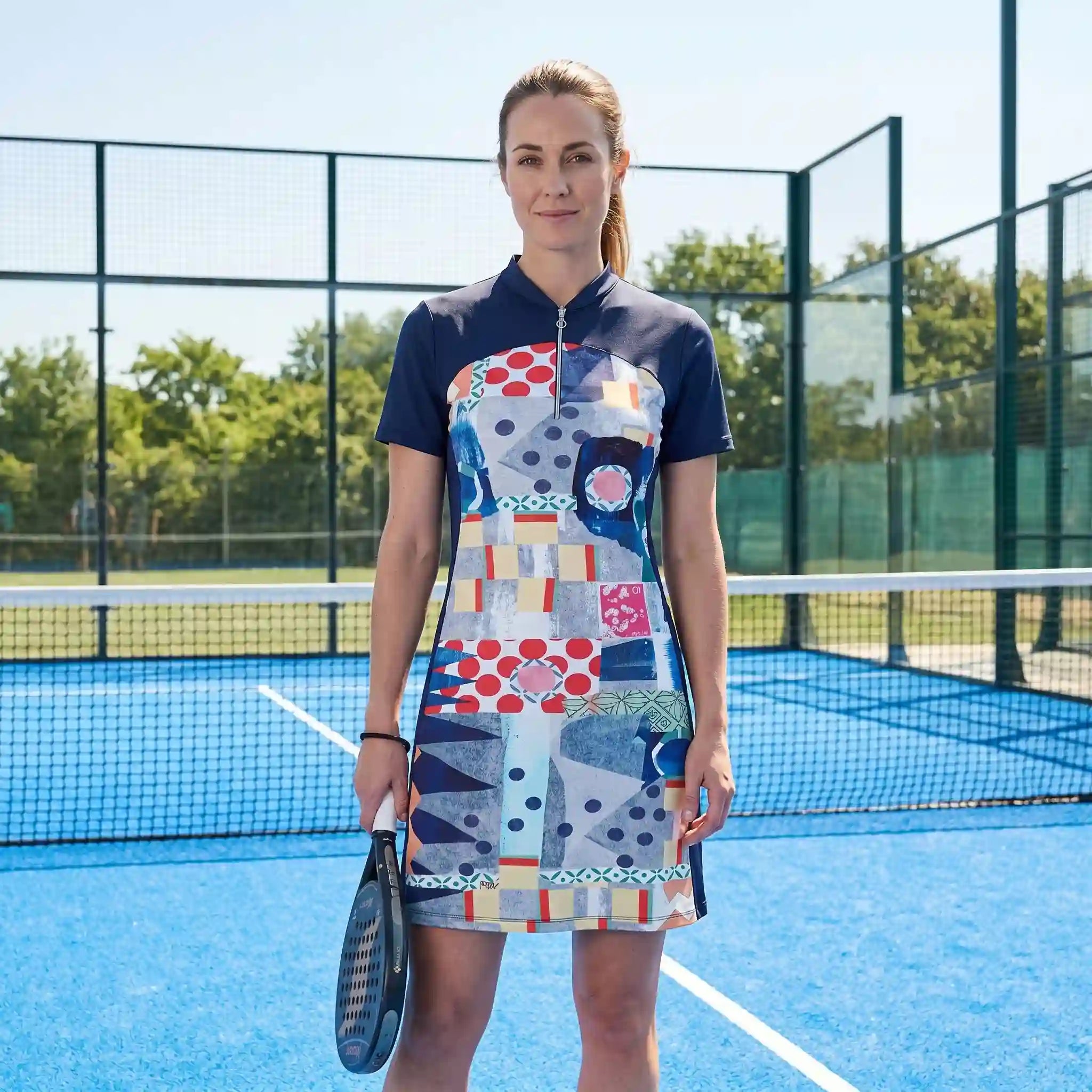 Blue Road Short Sleeved Dress