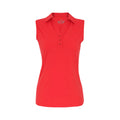Red Sleeveless V-Neck Top