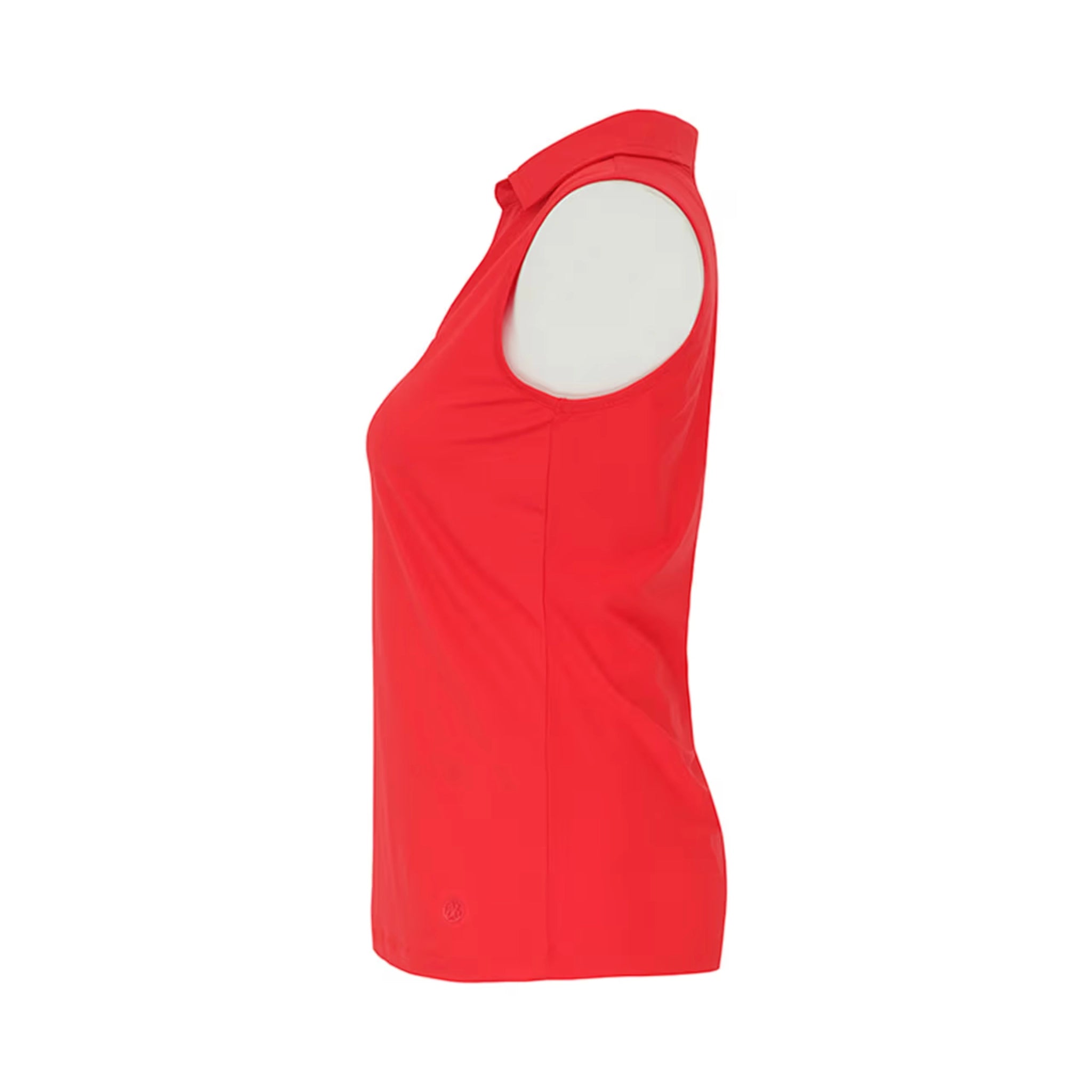Red Sleeveless V-Neck Top