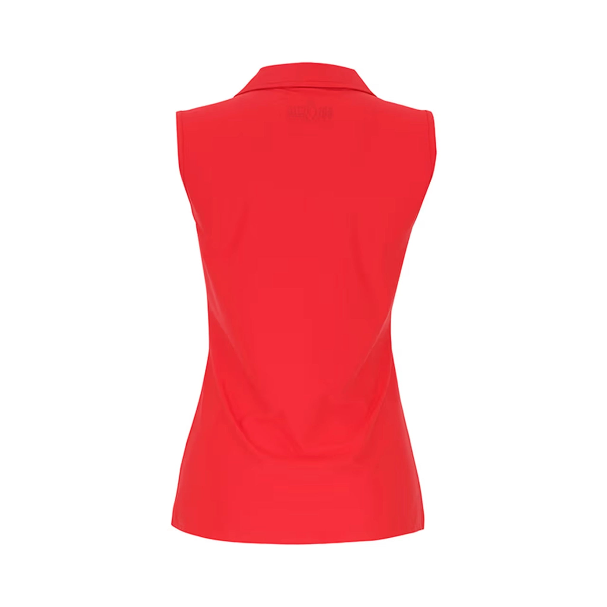 Red Sleeveless V-Neck Top