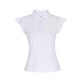 Ruffle Sleeve White Top