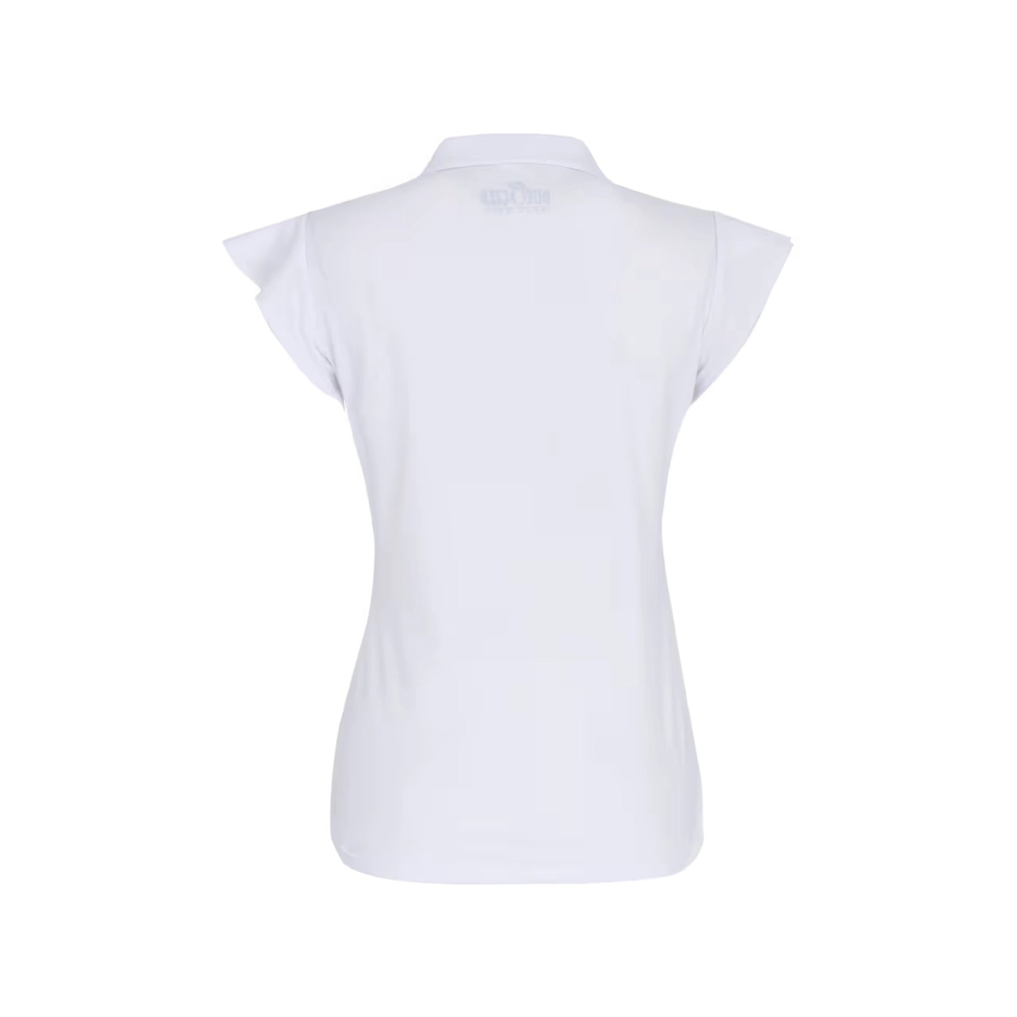 Ruffle Sleeve White Top