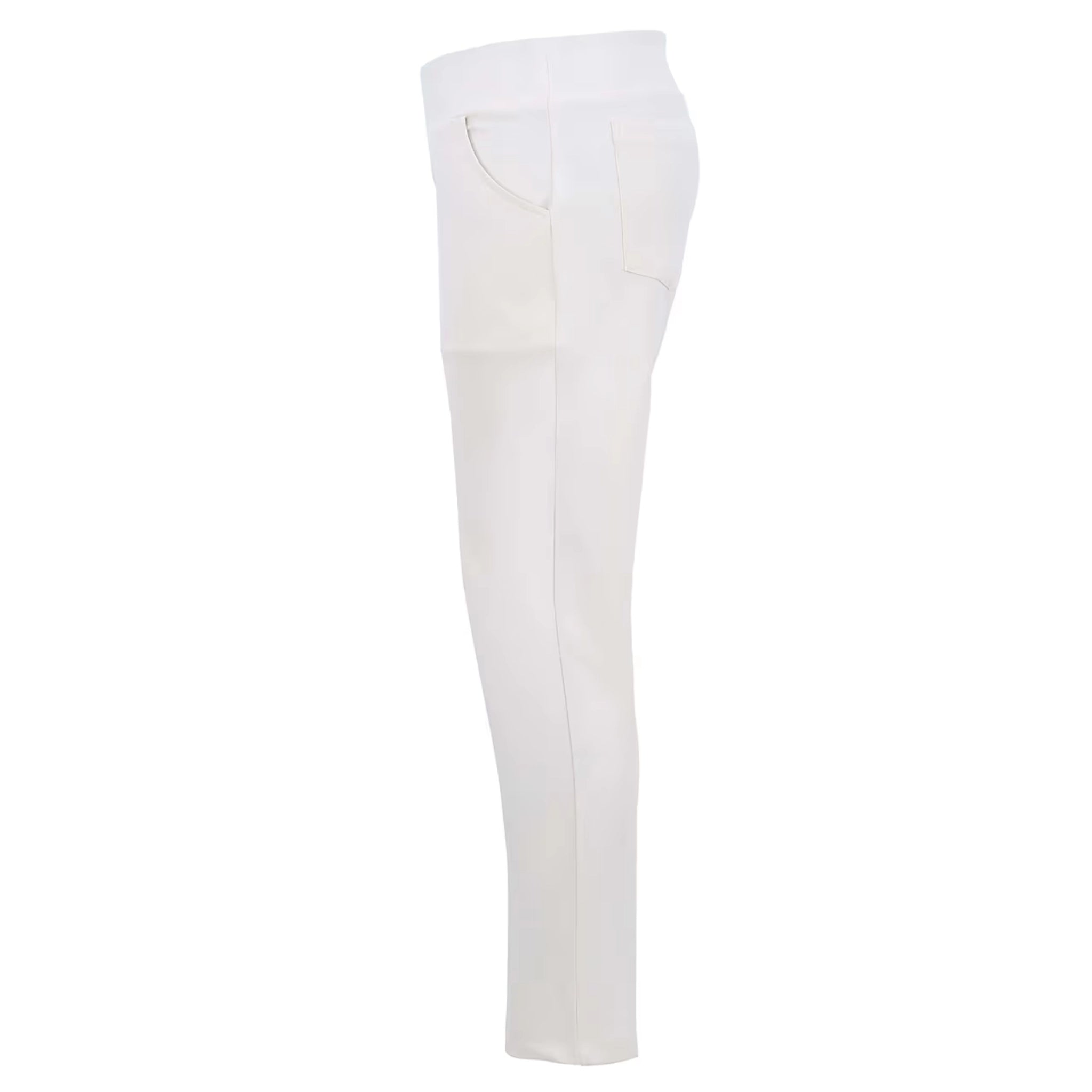 White Cropped Trouser