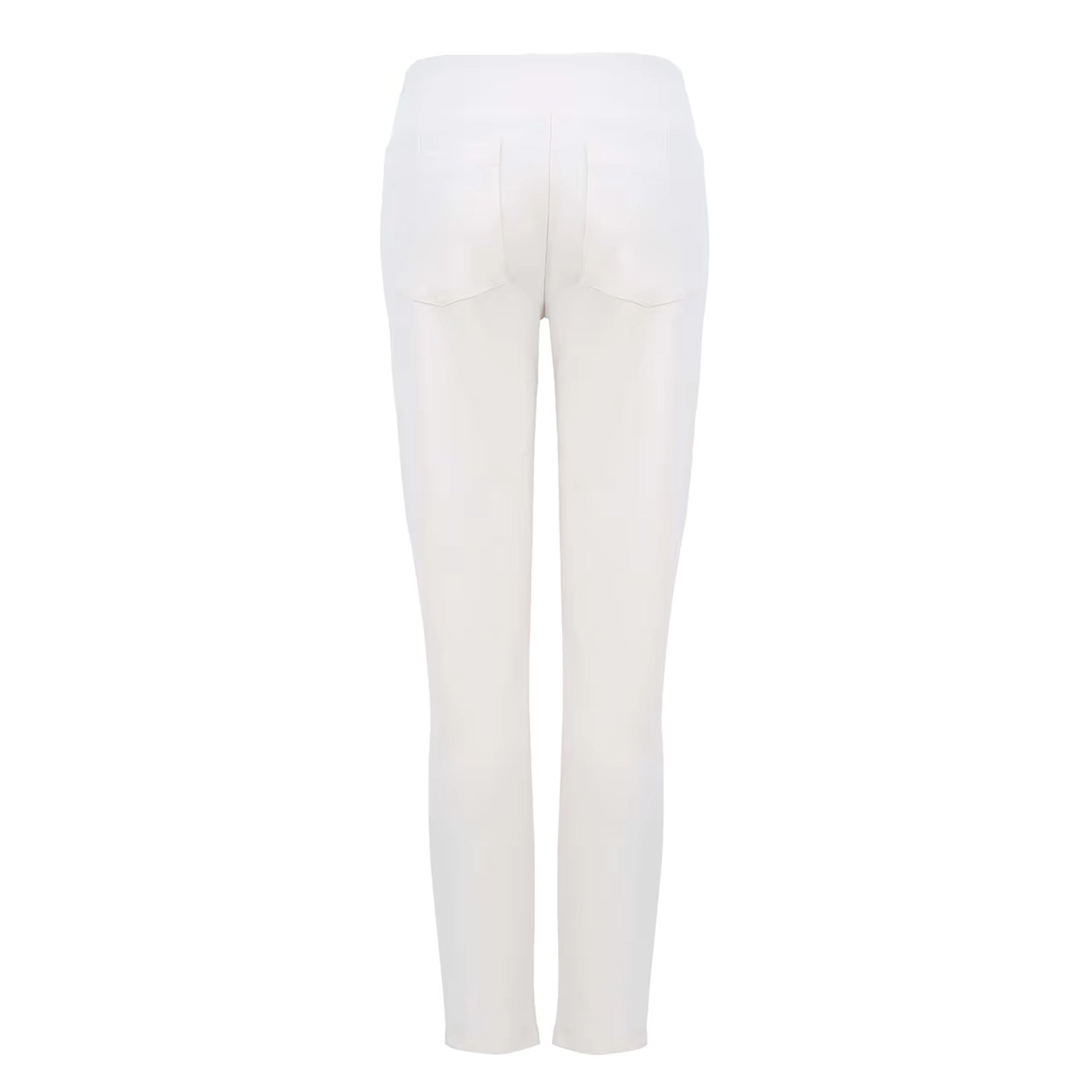 White Cropped Trouser